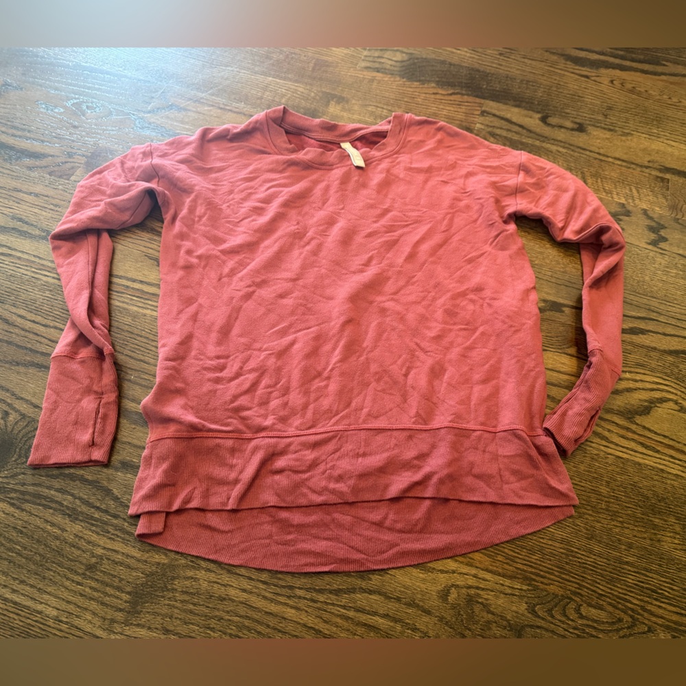 Athleta Women's Sweatshirt - Warm Red